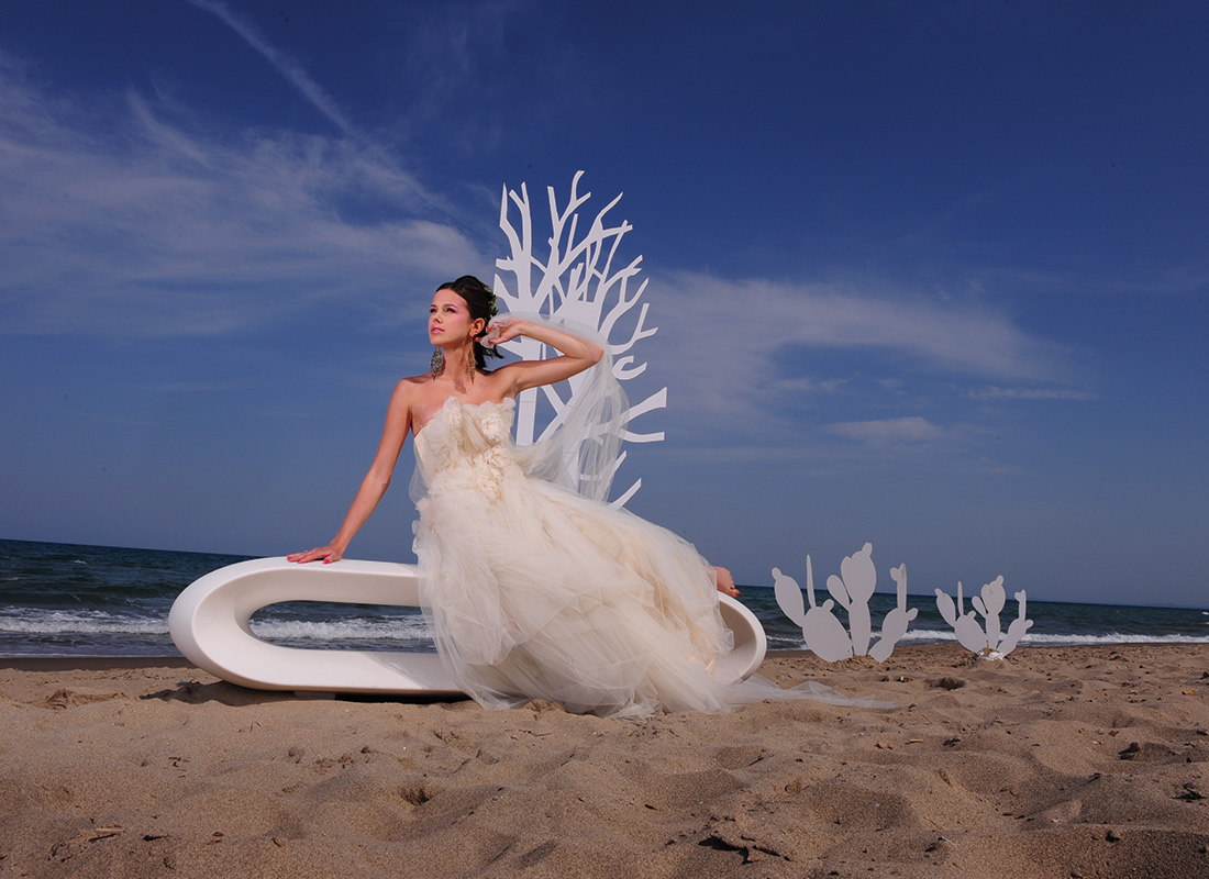 Abito da sposa firmato Mariella Gennarino fotografato per Tutto Sposi