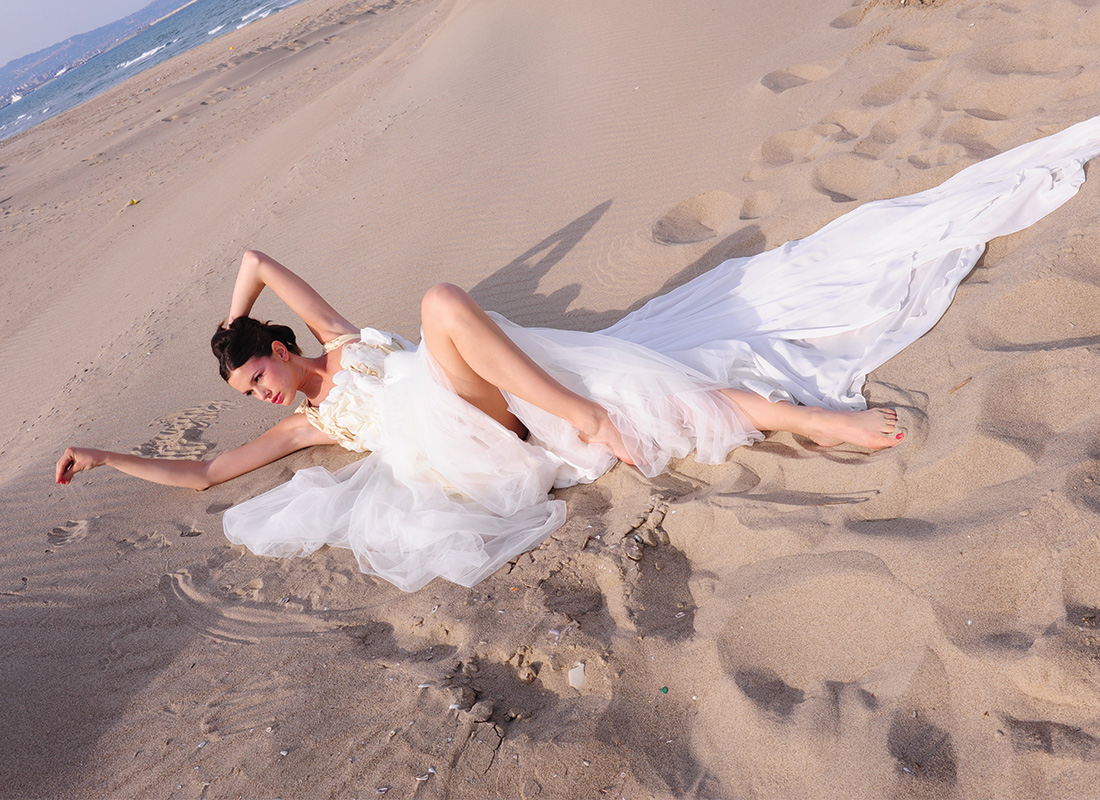 Abito da sposa firmato Mariella Gennarino fotografato per Tutto Sposi