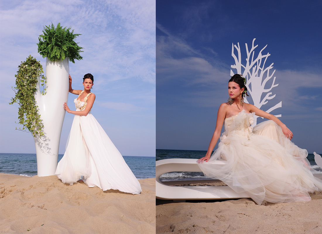 Abito da sposa firmato Mariella Gennarino fotografato per Tutto Sposi