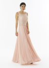 abito in georgette rosa tenue