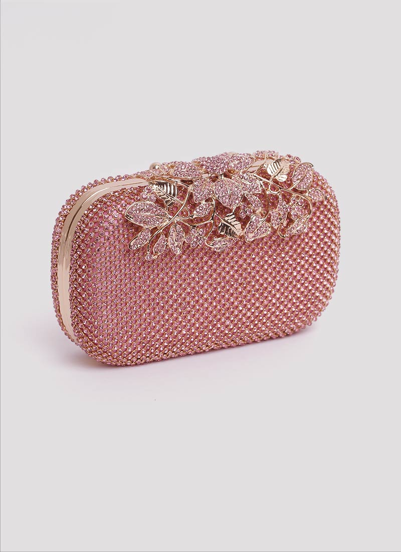 Borsa rosa con fiori Mariella Gennarino